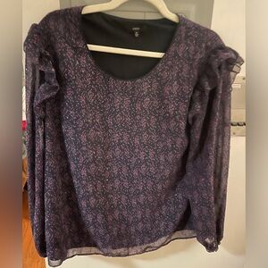 Drew Purple Sparkly Blouse